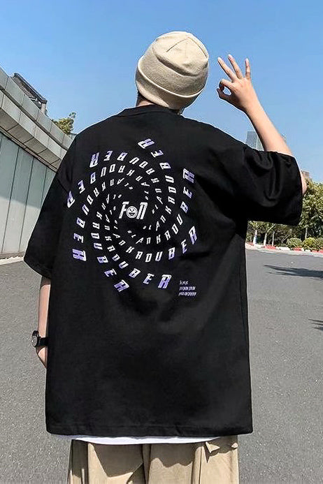 スパイラルプリントTシャツ SPA09133