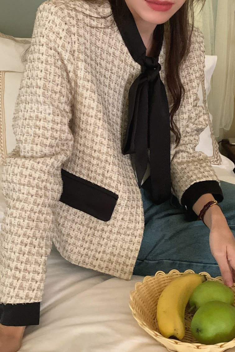 ボウタイツイードジャケット CPA42211