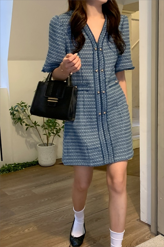 ジャカードAラインワンピース CPA42087