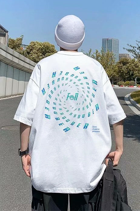 スパイラルプリントTシャツ SPA09133