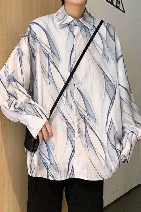 サマーカジュアルドレープシャツ SPA09072