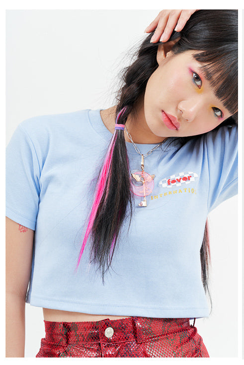 スモールチェッククロップTシャツ DBA01206