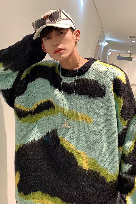 カラフルペイントセーター SPA09046