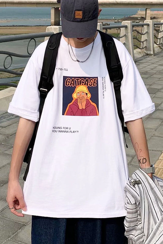 ストリートスタイルプリントTシャツ SPA09118