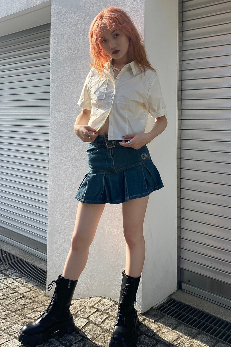 ベーシックVラインシャツ DPA01017