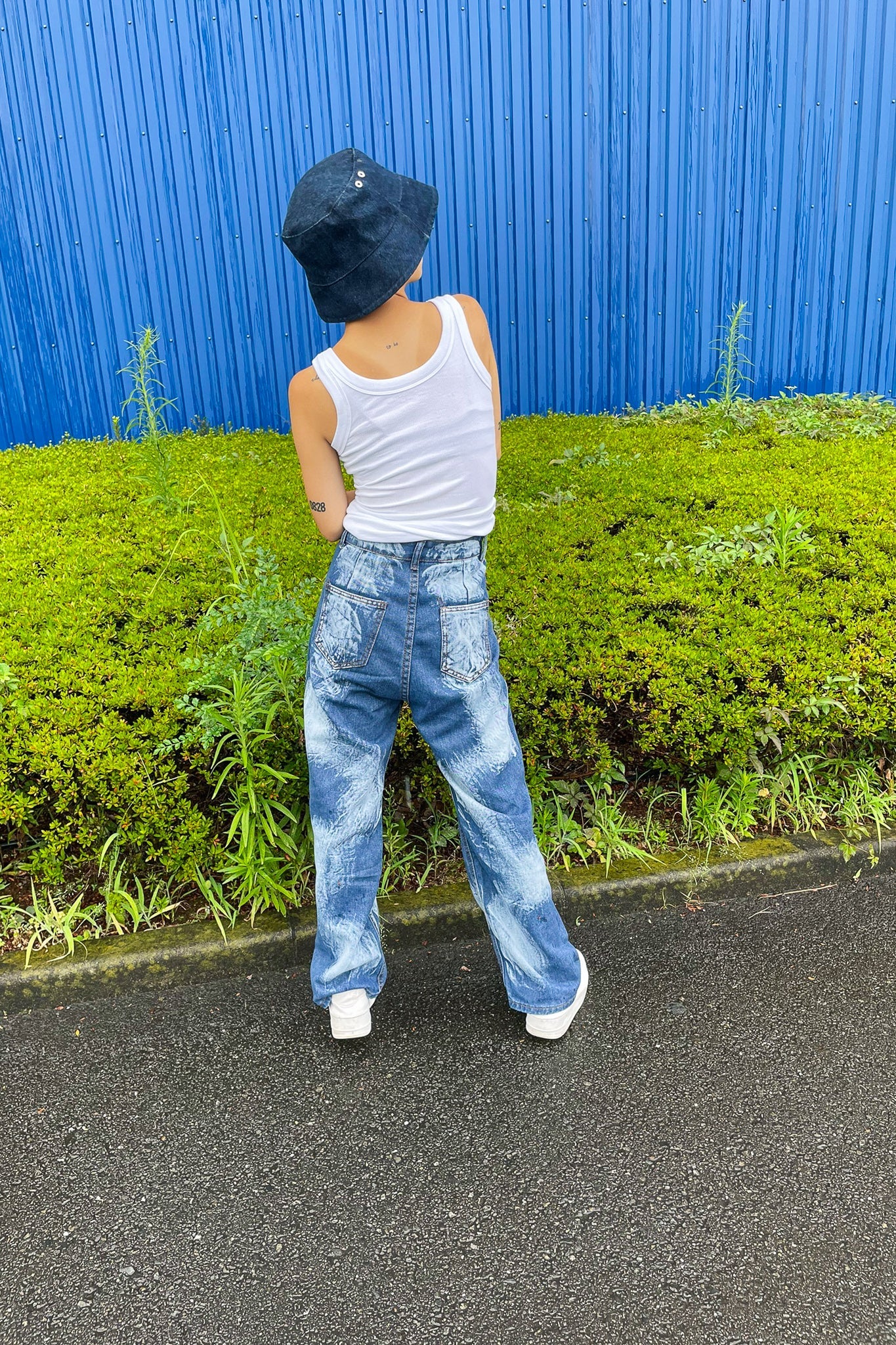 タイダイワイドレッグスデニム DPA03008