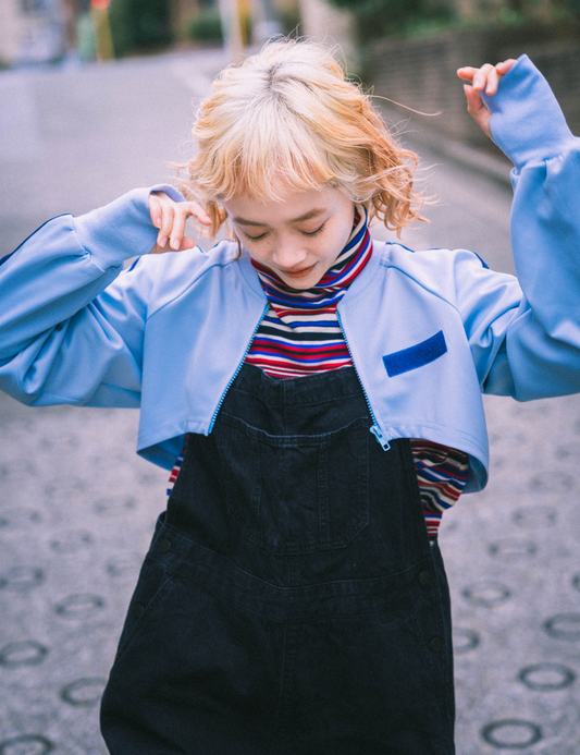 クロップドトラックジャケット