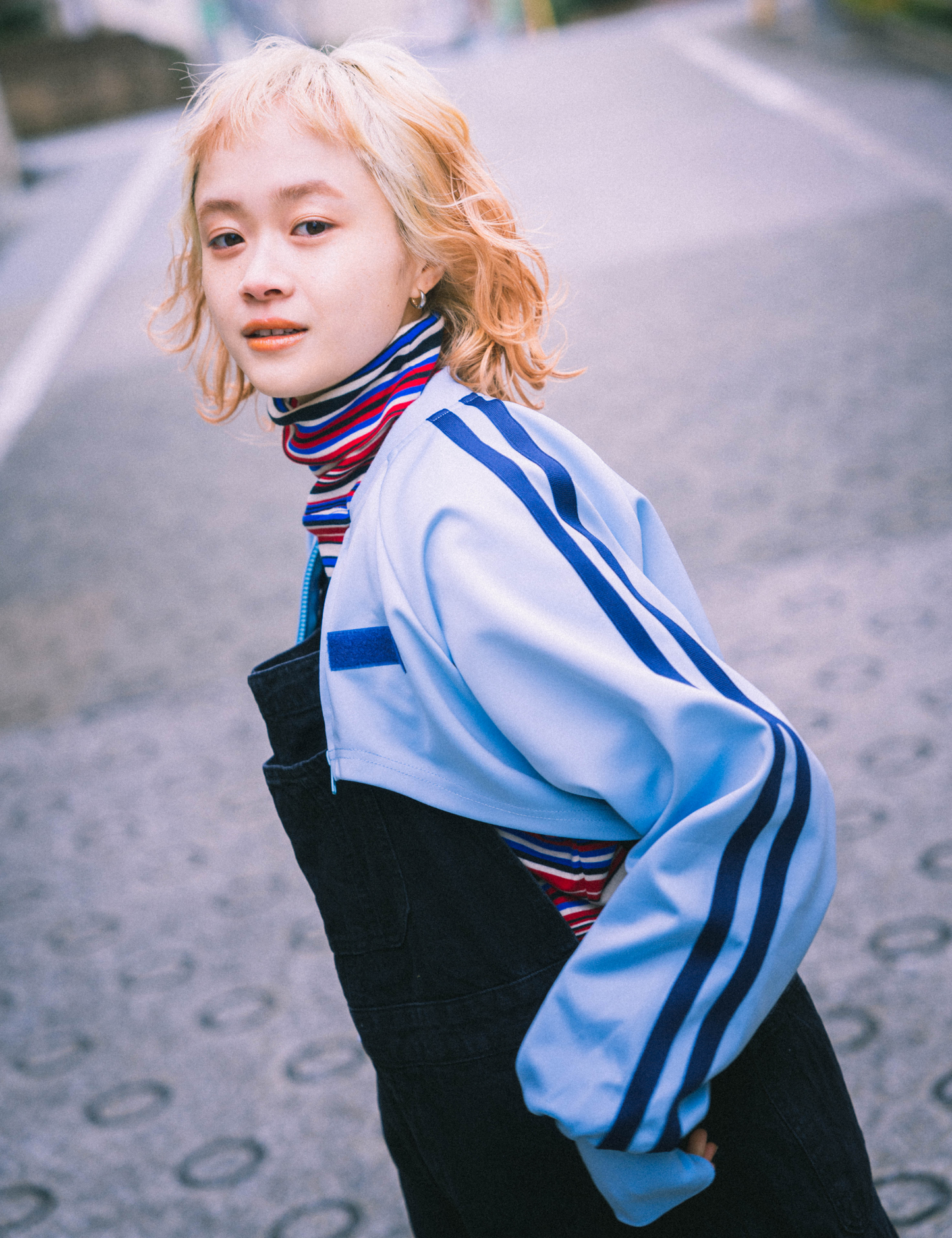 cropped track jacket produce by nagisa