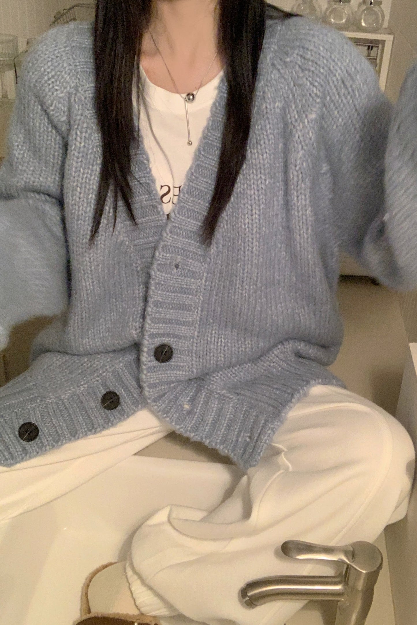 オーバーニットカーディガン CPA42036