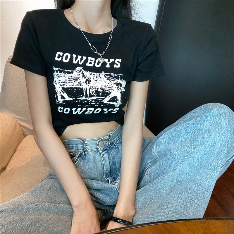 COWGIRLクロップドTシャツ DPB71171