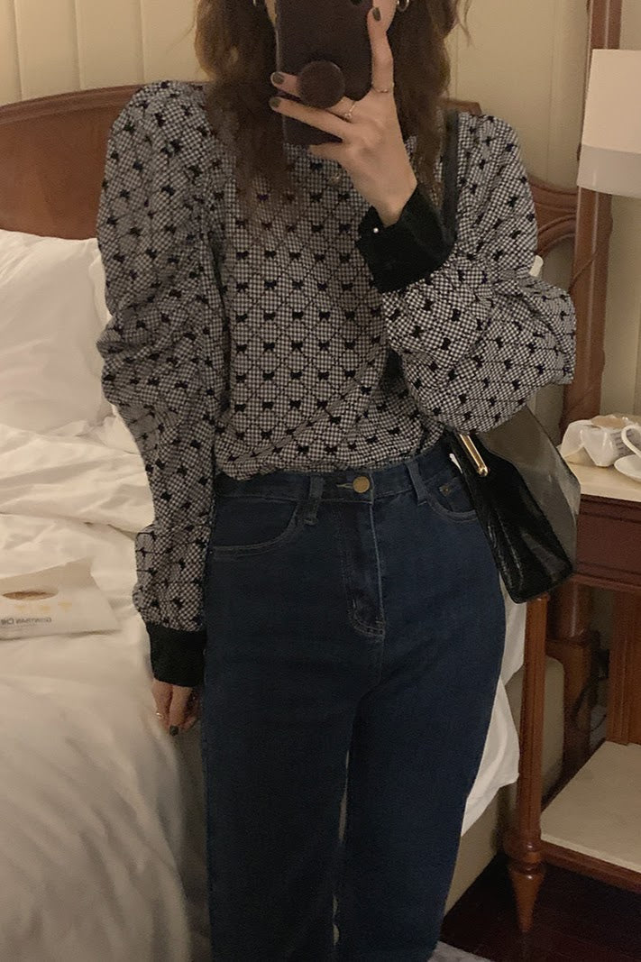 クラシカルパフスリーブトップス CPA42055