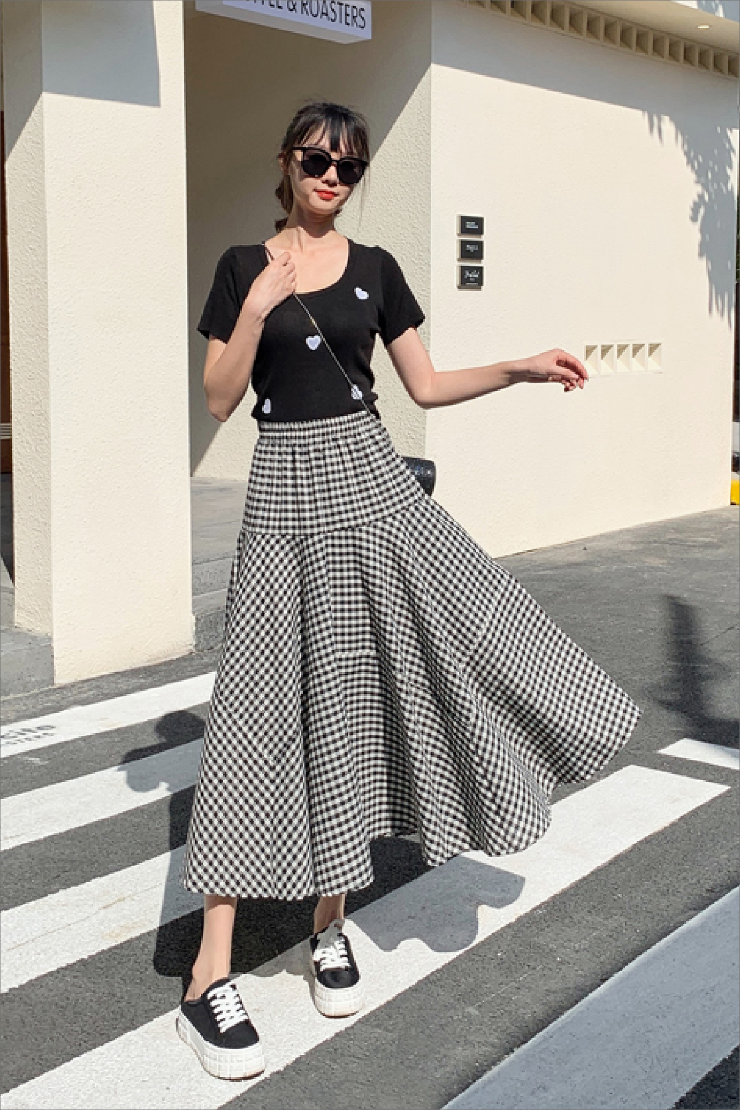 ギンガムチェックスカート CPA42053