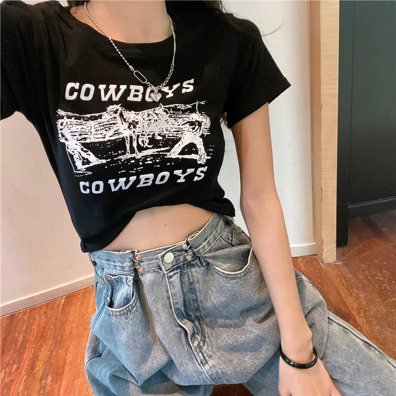 COWGIRLクロップドTシャツ DPB71171