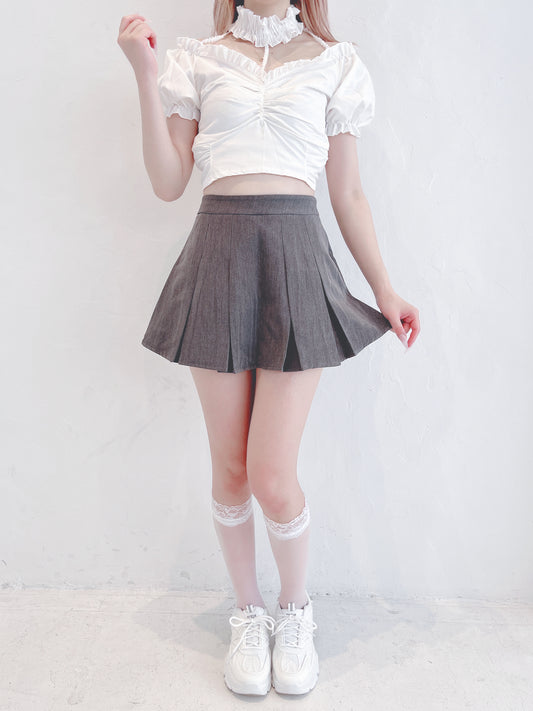 インパン付きプリーツミニスカート CPA33044