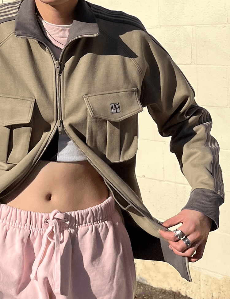 Double pocket track jacket