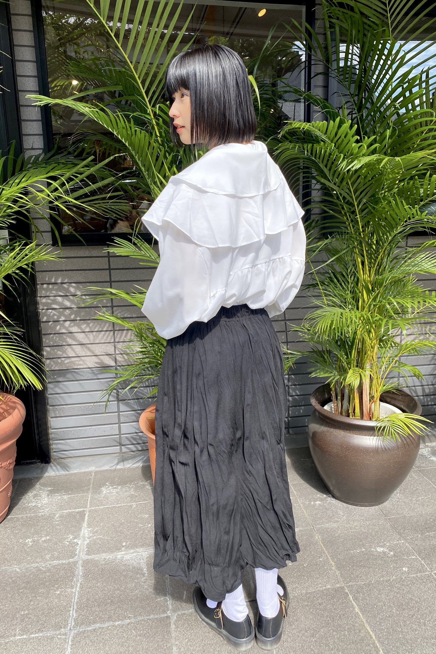 ソフトプリーツロングスカート CPA01014