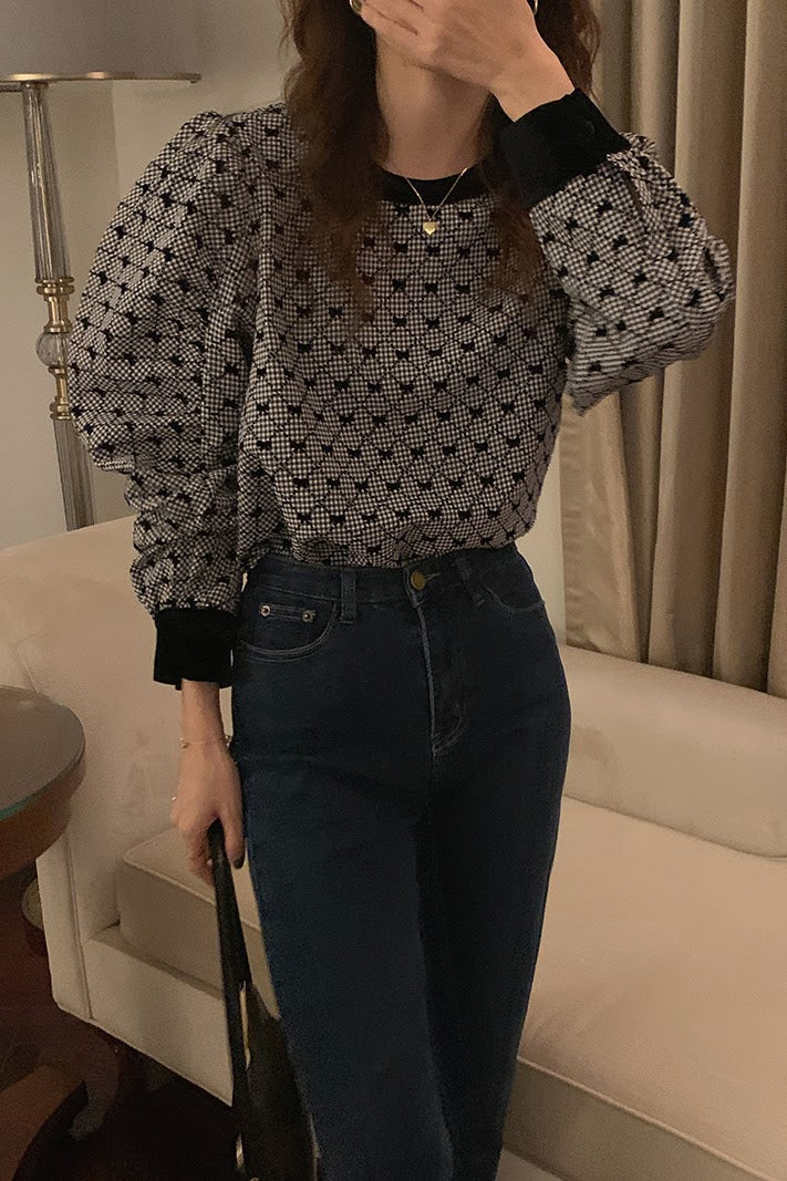 クラシカルパフスリーブトップス CPA42055