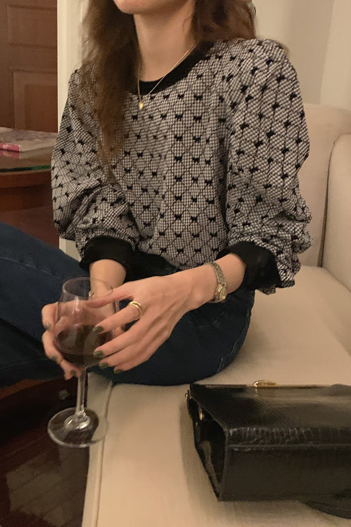 クラシカルパフスリーブトップス CPA42055