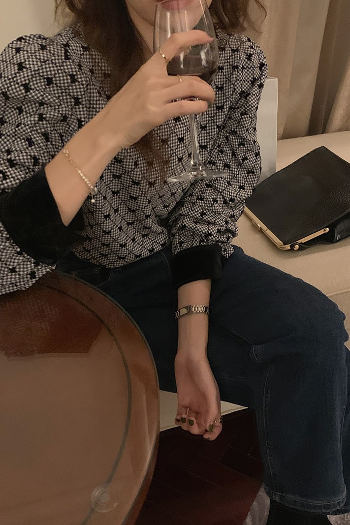 クラシカルパフスリーブトップス CPA42055