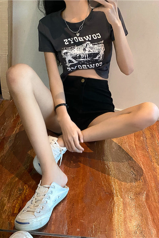 COWGIRLクロップドTシャツ DPB71171
