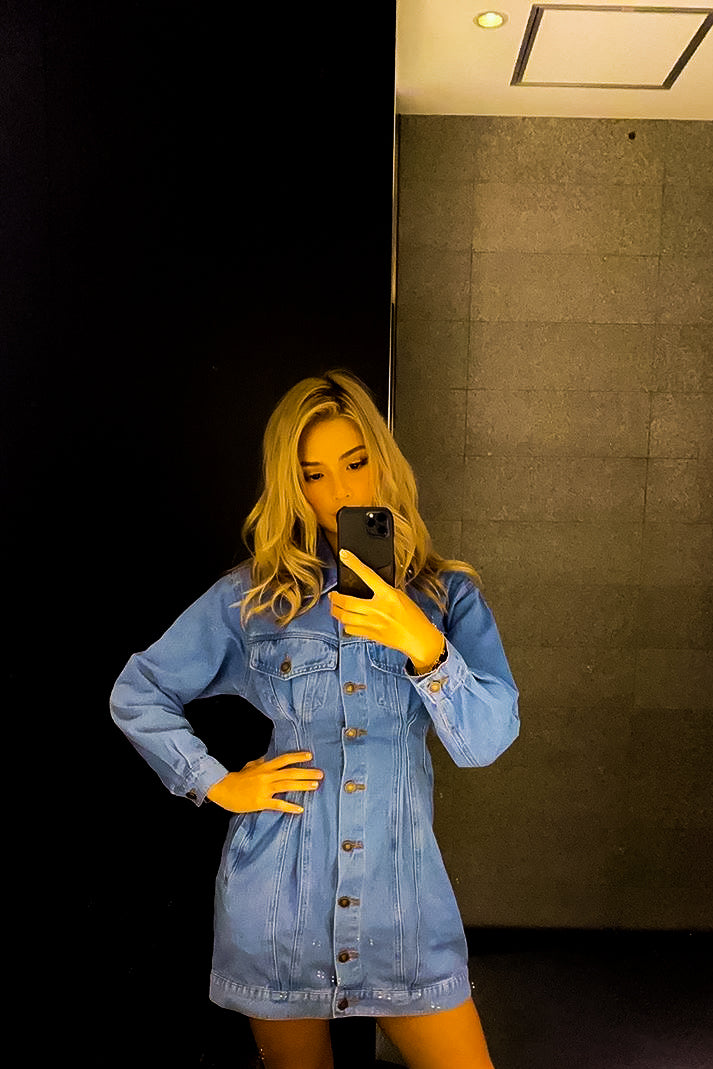 デザインデニムワンピース DPB71005