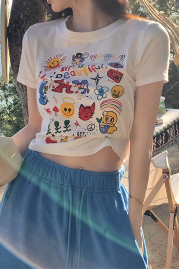 コラージュキャラTシャツ DPB71165