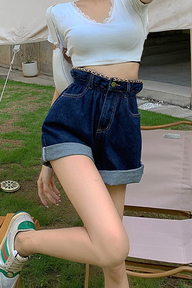 ハイウエストチェーンショートパンツ DPB71152