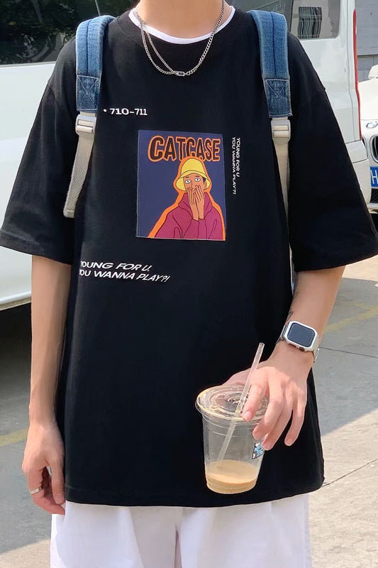 ストリートスタイルプリントTシャツ SPA09118