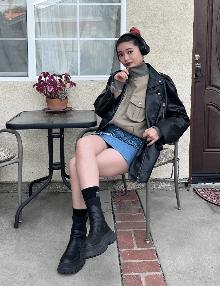 Double pocket track jacket