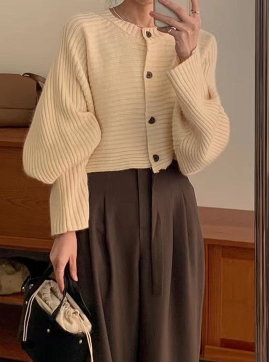 クロップドドルマンニットカーディガン CPA42060