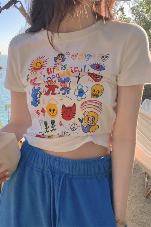 コラージュキャラTシャツ DPB71165