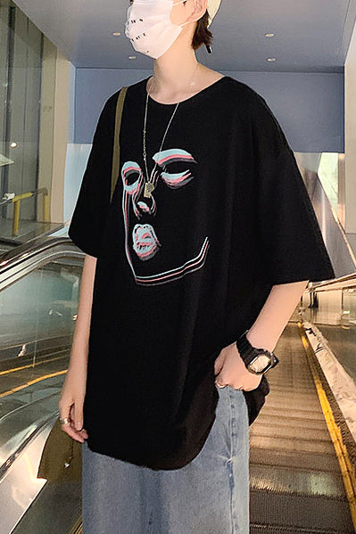 コントラストフェイスTシャツ SPA09064