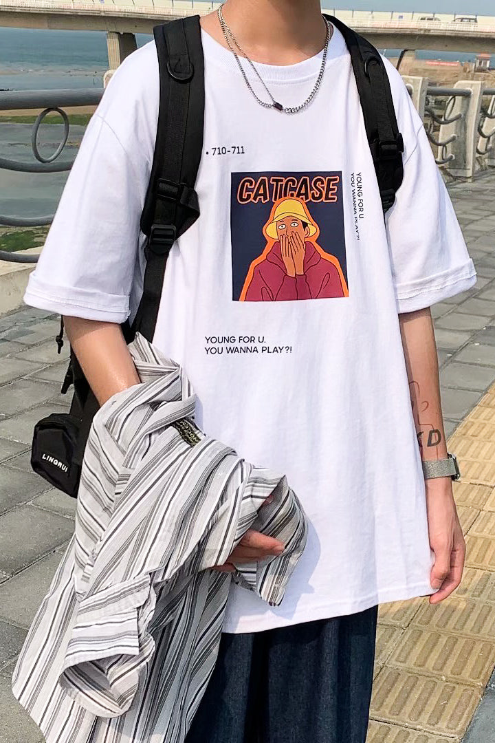 ストリートスタイルプリントTシャツ SPA09118