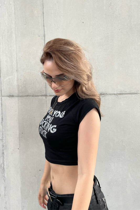 ラウンドネックスパンコールTシャツ DPA36025