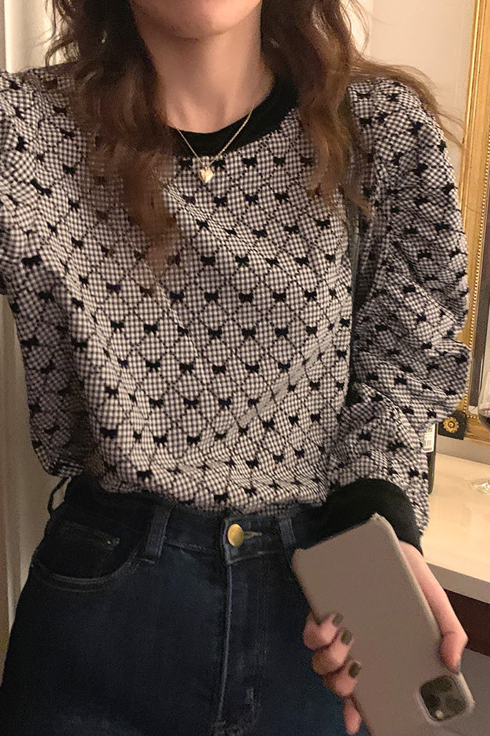 クラシカルパフスリーブトップス CPA42055