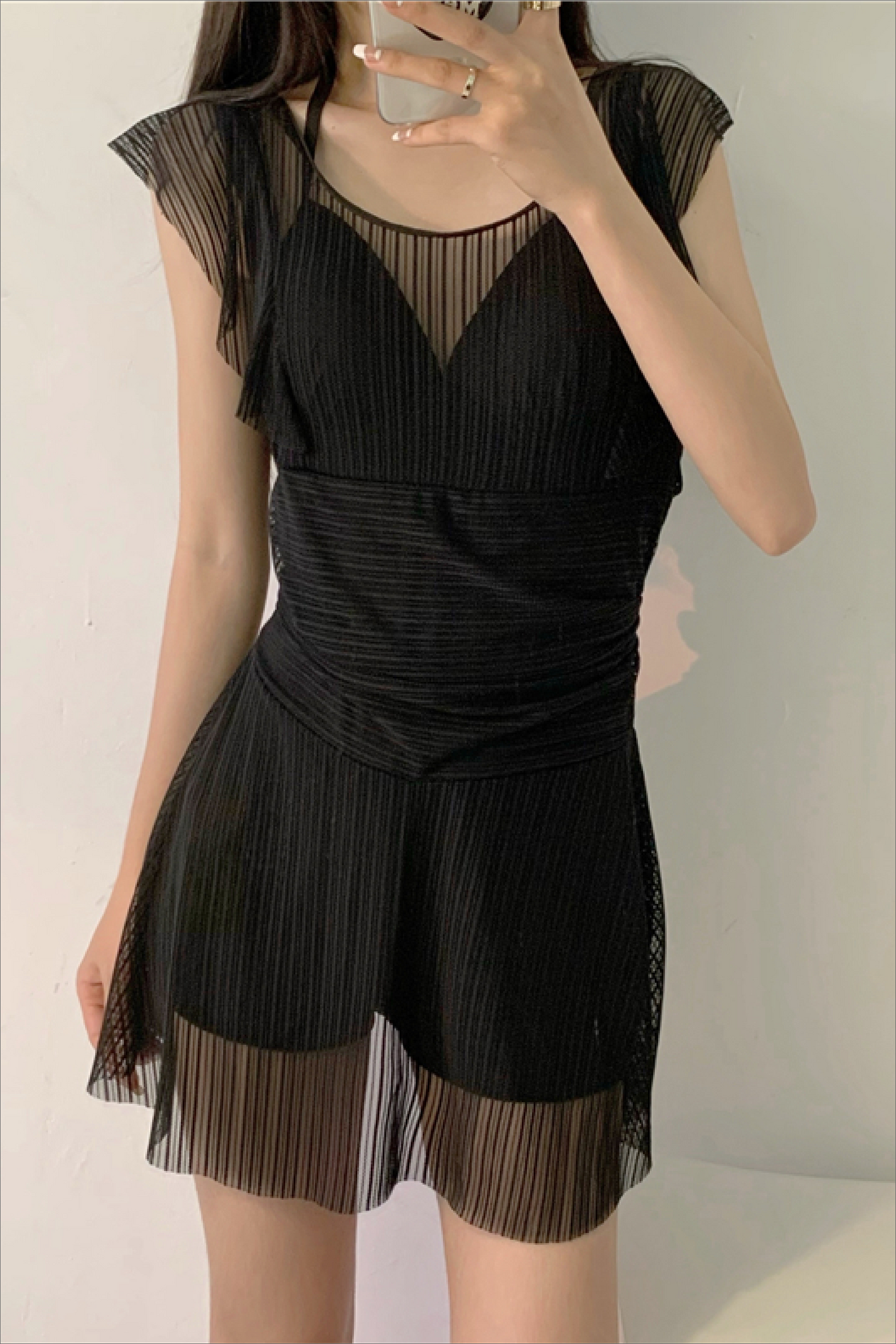 ブラックレースワンピース DAA03920