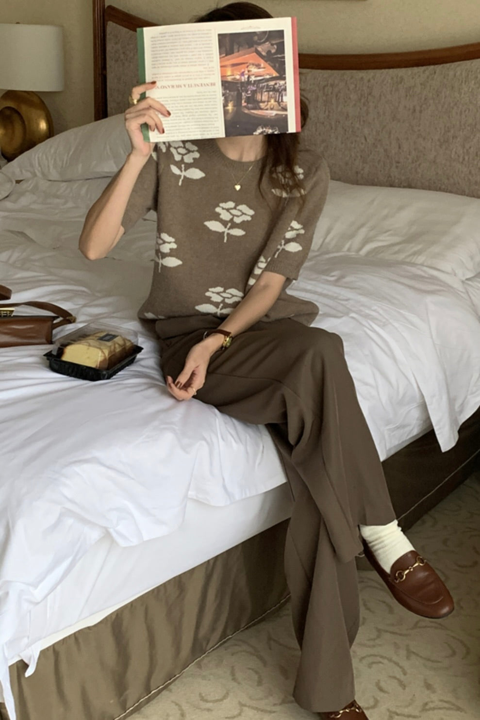 フラワーショートニット CPA42181