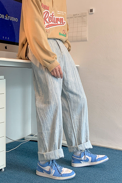 ストレートカジュアルルーズパンツ SPA09124