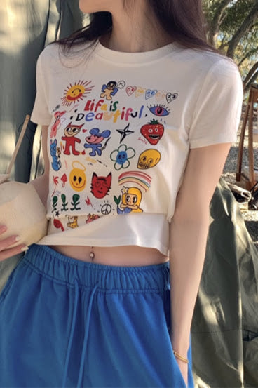 コラージュキャラTシャツ DPB71165