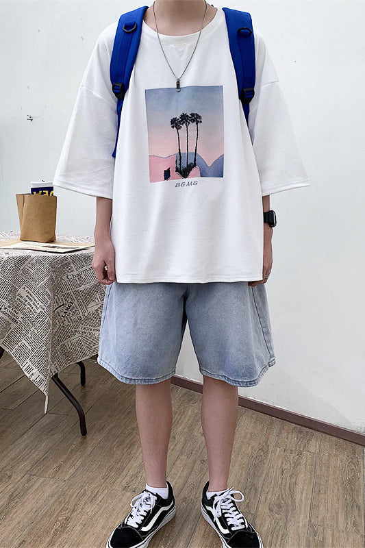 サマープリントスタイルTシャツ SPA09075
