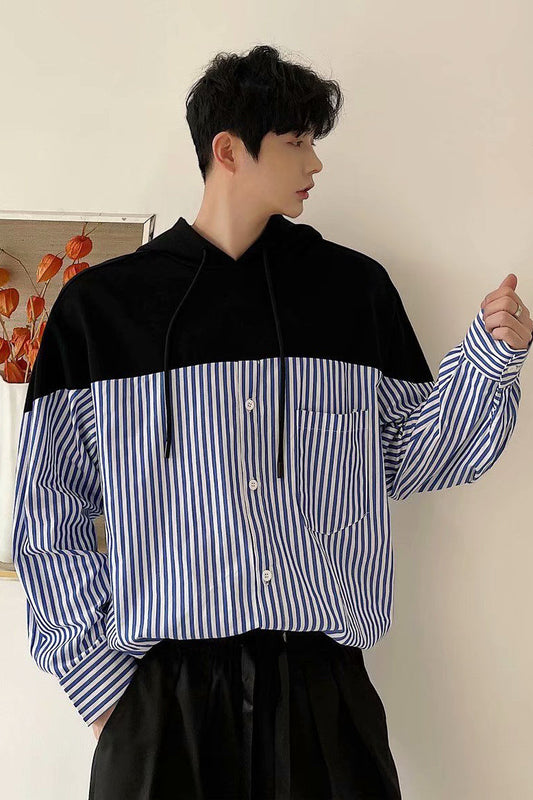 ステッチカラーストライプシャツ SPA09099