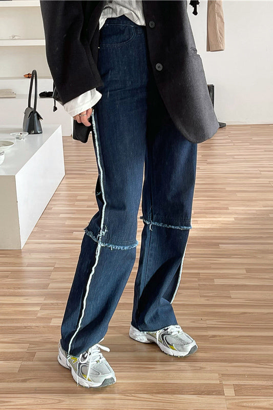 切りっぱなしデザインデニムパンツ DAA01782