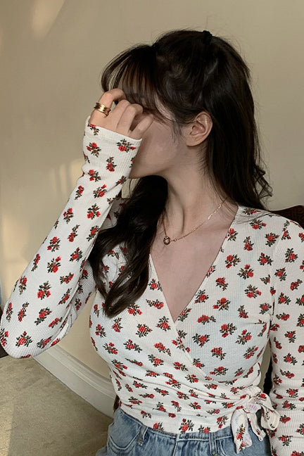 ローズワッフルカシュクールトップス DAA01897