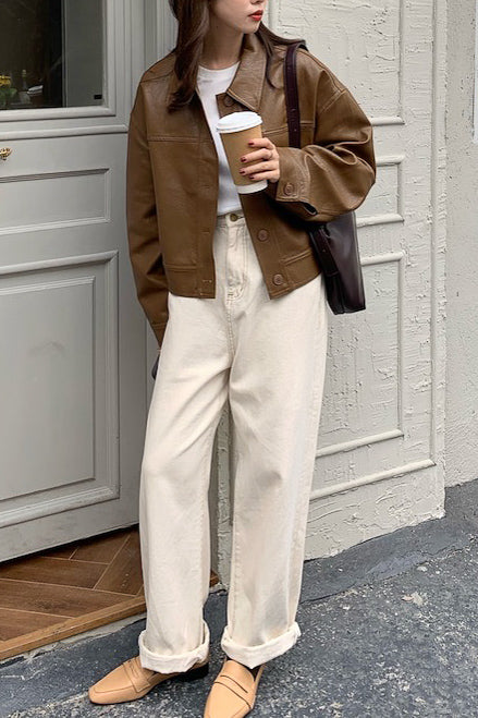 レザーショートジャケット DPB71077