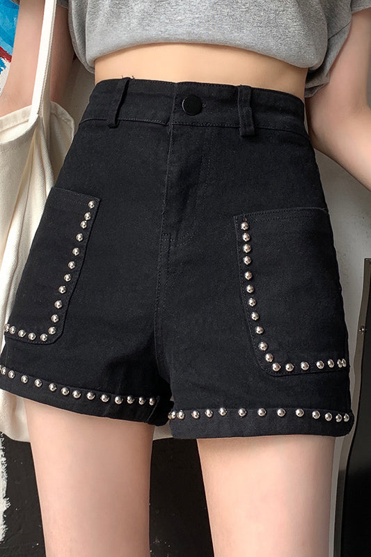 スタッズデニムショートパンツ DAA02992