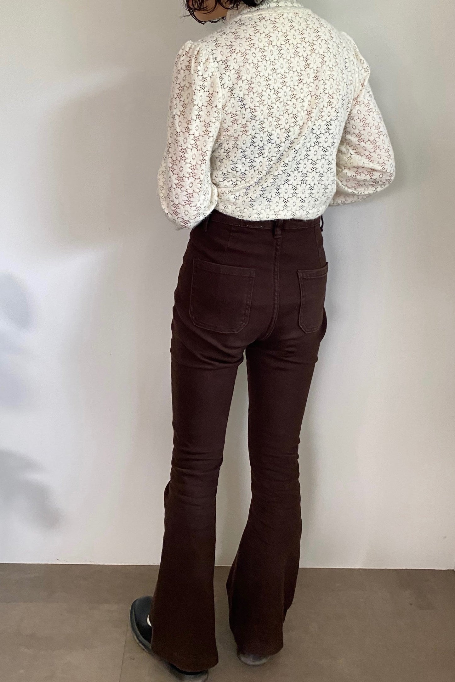 ブラウンフレアパンツ CPA01003