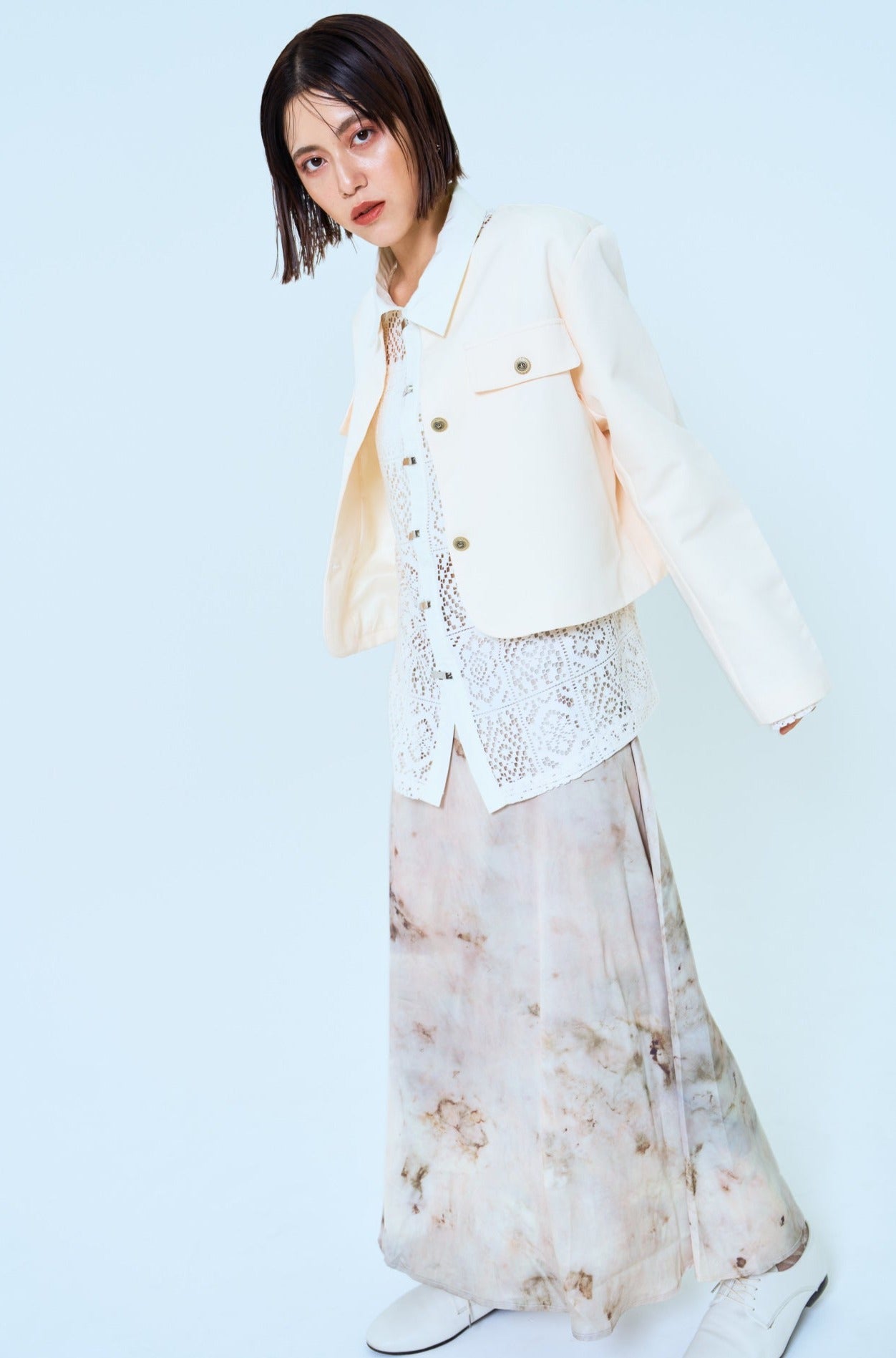 デザイン柄スカート CPA42134