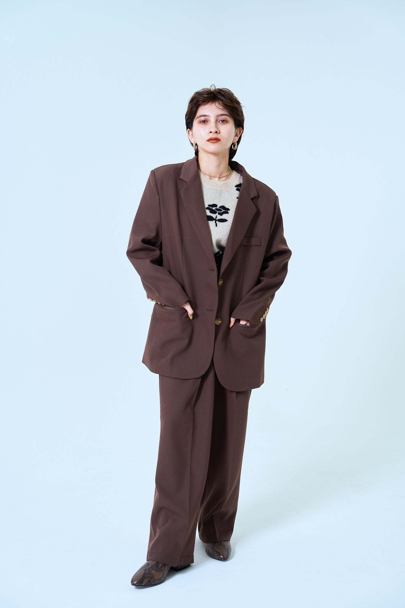 フラワーショートニット CPA42181
