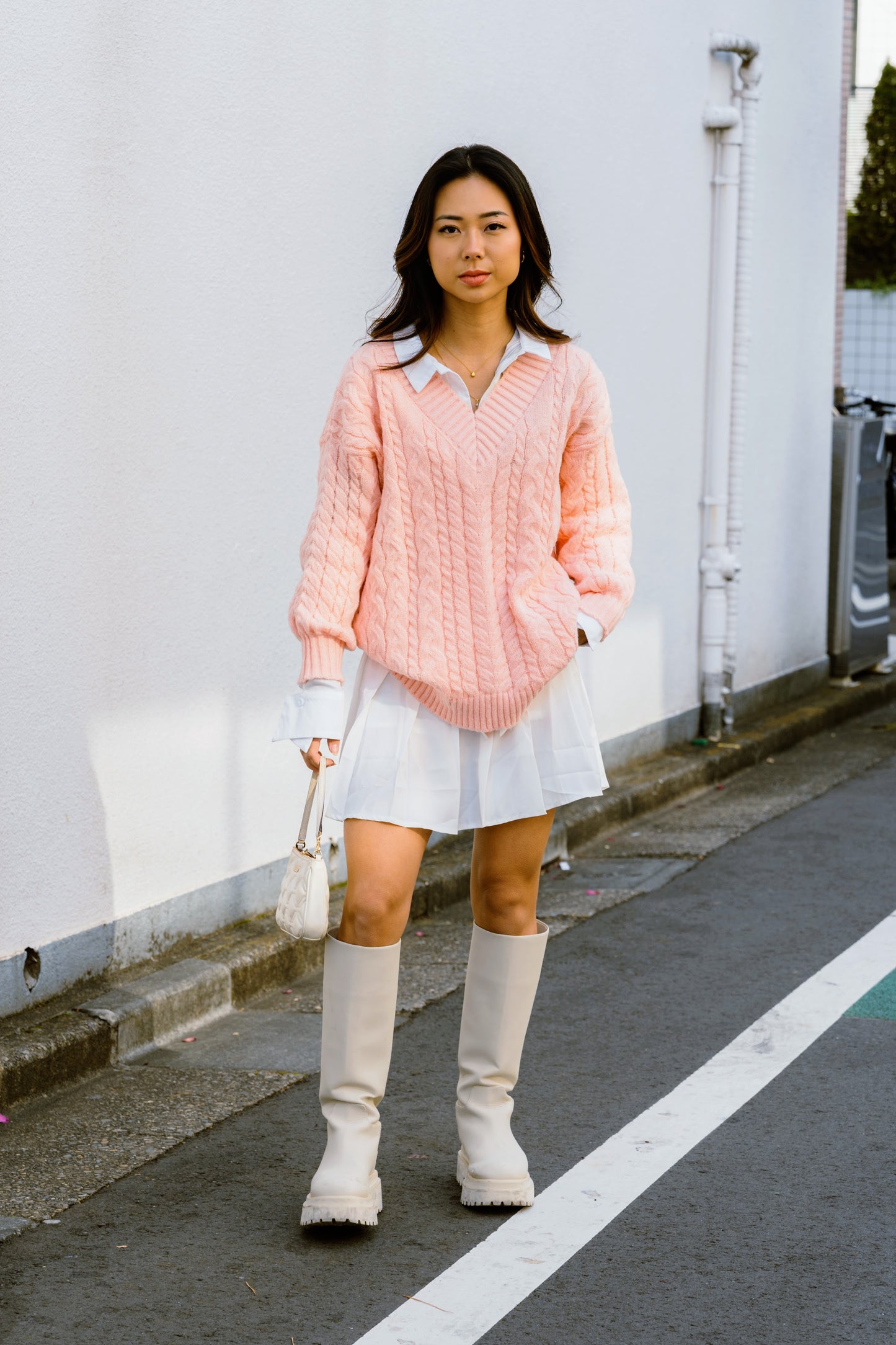 ピンクニットセーター DPA94072