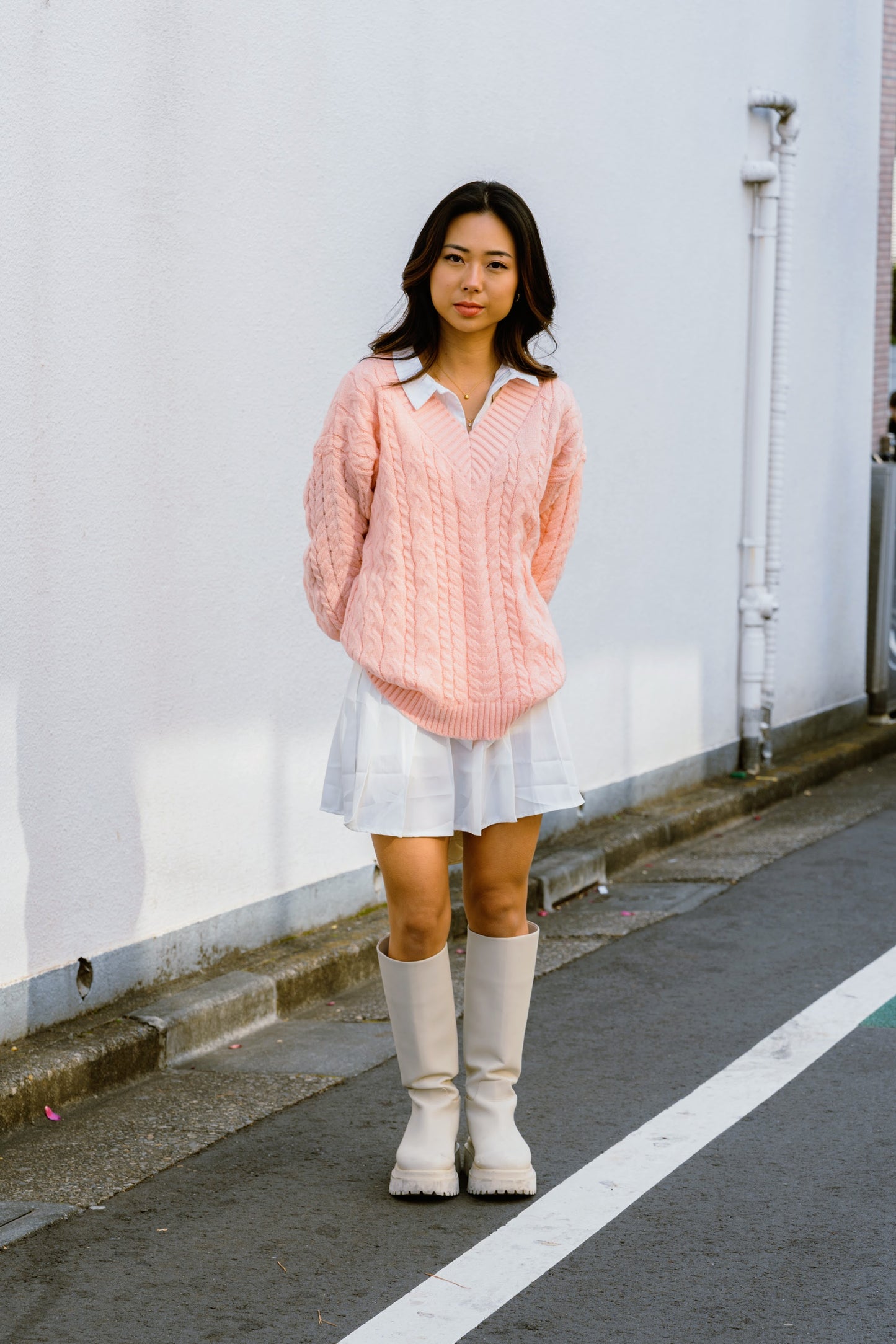 ピンクニットセーター DPA94072